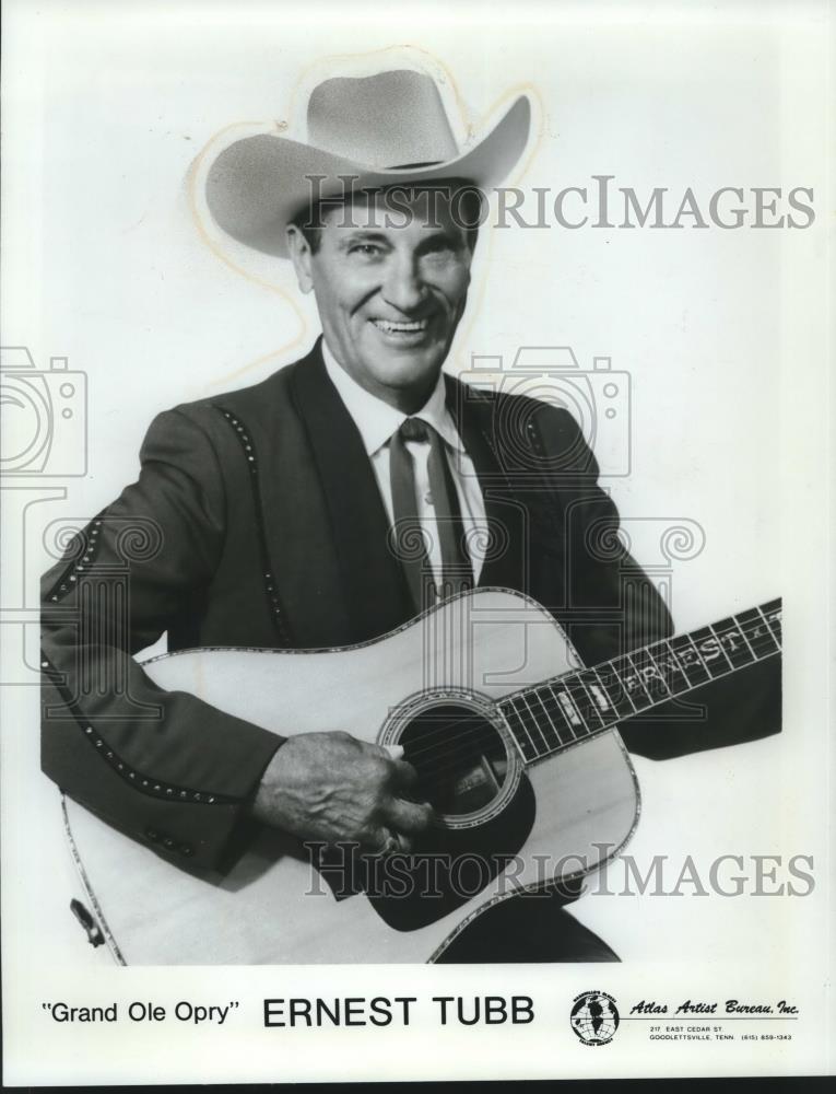 1976 Press Photo Grand Ole Opry star Ernest Tubb - mjc15569 - Historic Images