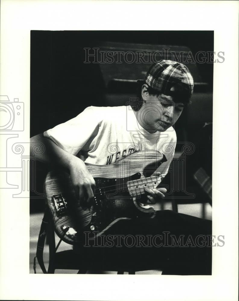 1992 Press Photo Matt Corsmeier at University of Wisconsin jazz camp - Historic Images