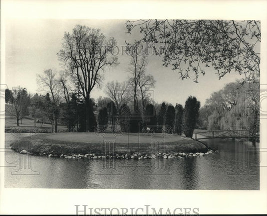 1986 Press Photo Silver Spring Country Club, Menomonee Falls, Wisconsin - Historic Images