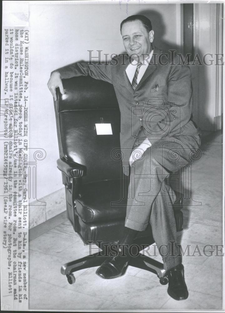 1961 Press Photo Carol Elliott House Rules Committee - RRV30035 - Historic Images