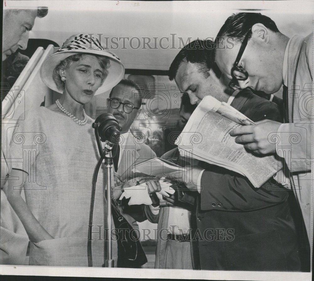 1956 Press Photo Clare Boothe Luce ambassador - RRV52283 - Historic Images