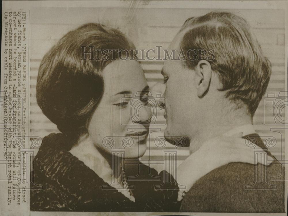 1967 Press Photo Danish Princess Benedikte Fiance Sayn - RRV18521 - Historic Images