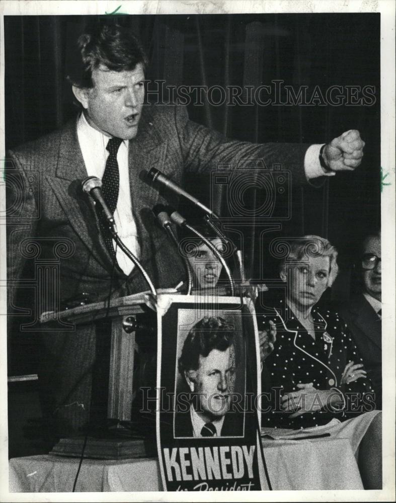 1980 Press Photo Sen Edward M Kennedy First Vigorous - RRV15281 - Historic Images