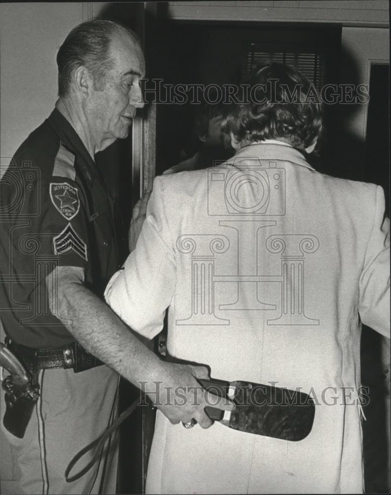 1979 Press Photo Security at Trial of Thomas Fullman, Bessemer, Alabama - Historic Images
