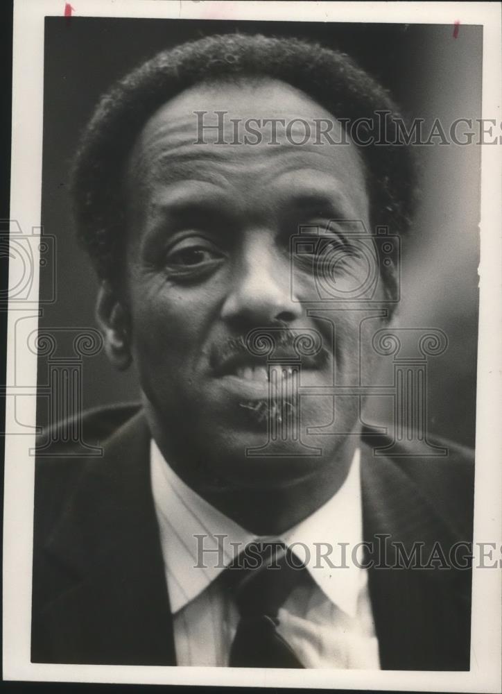 1988 Press Photo Birmingham school superintendent candidate Cleveland Hammonds - Historic Images
