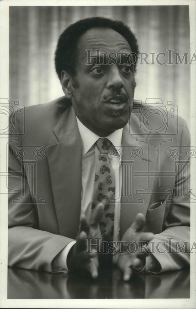 1988 Press Photo Cleveland Hammond Jr., superintendent candidate, Birmingham, AL - Historic Images