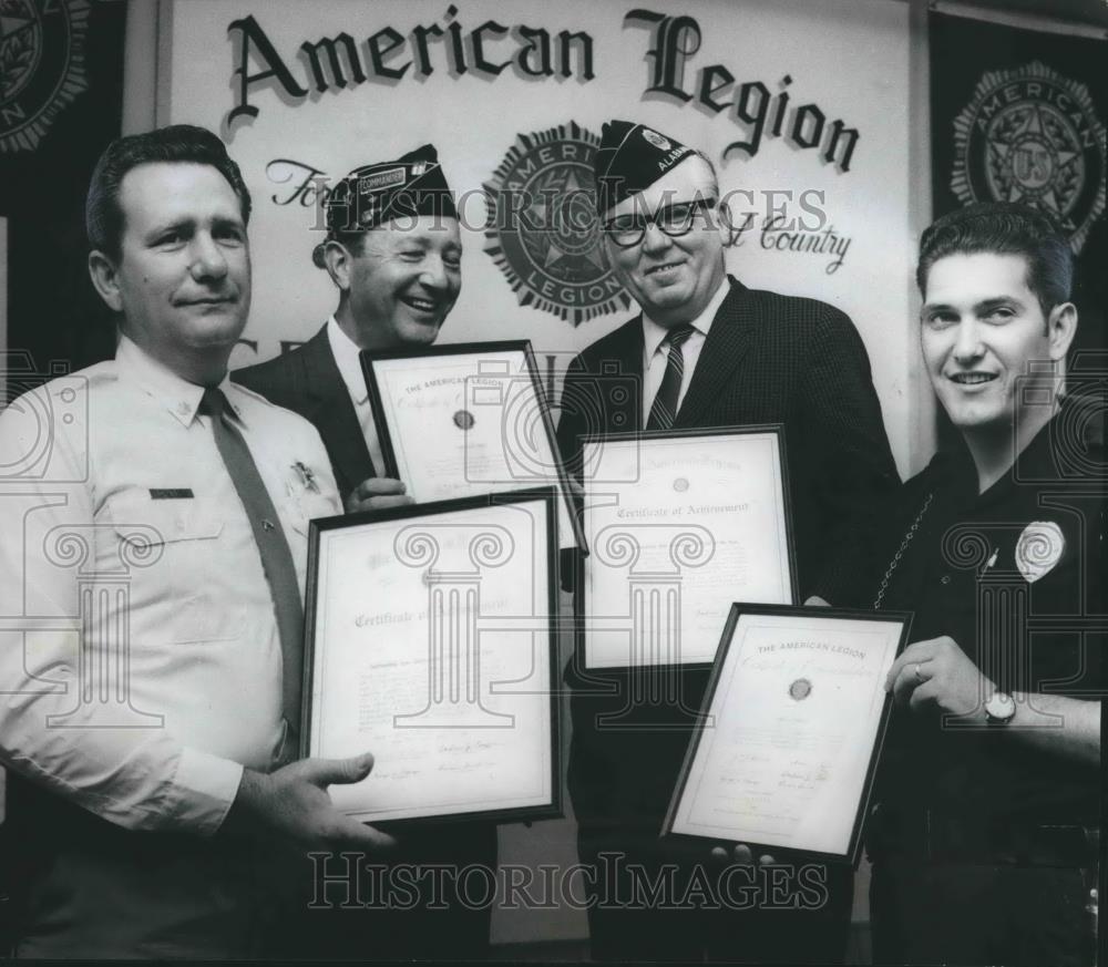 Press Photo American Legion Post 1 honors Birmingham police officers - abno06189 - Historic Images