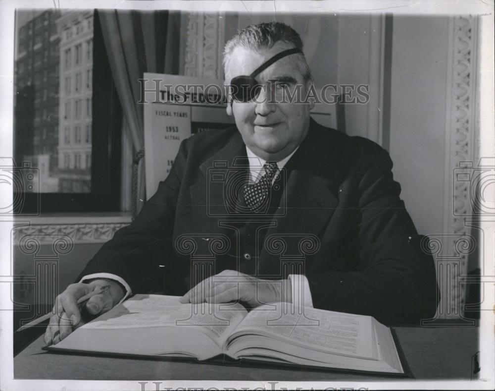 1955 Press Photo Rowland R. Hughes Budget Director - RRV18417 - Historic Images