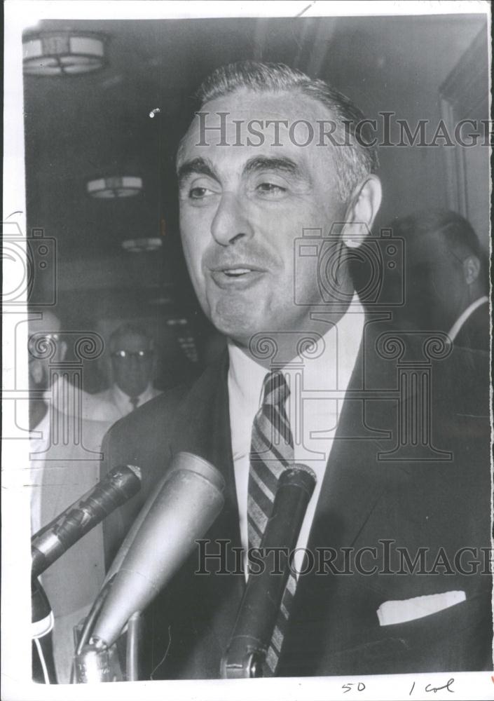 1961 Press Photo Abraham Alexander Ribicoff American - RRV31355 - Historic Images