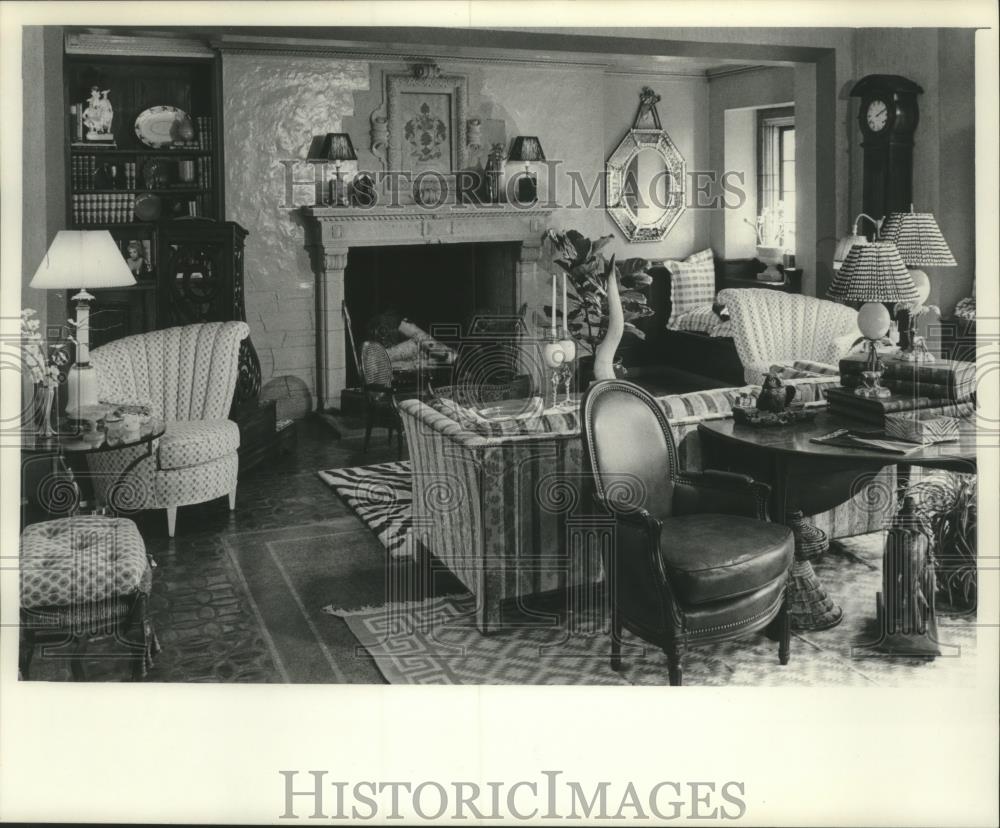 1976 Press Photo Home of Kenneth Schermerhorn redecorated as Symphony Showhouse - Historic Images