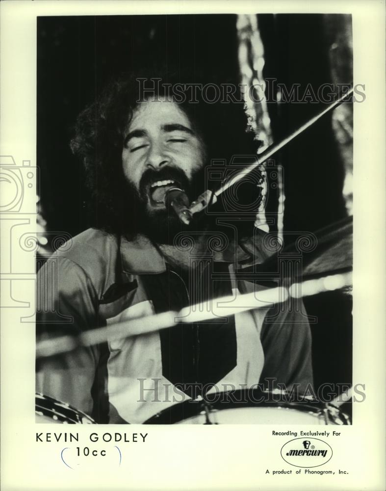 1977 Press Photo Kevin Godley of the rock band, 10cc - mjc18699 - Historic Images