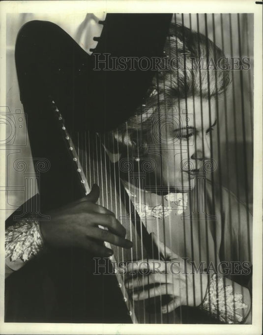 1978 Press Photo Milwaukee harpist Phyllis Schlomovitz - mjc16816 - Historic Images