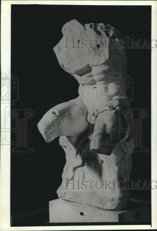 1983 Press Photo "The Belvedere Torso," Parian marble statute, Vatican City - Historic Images