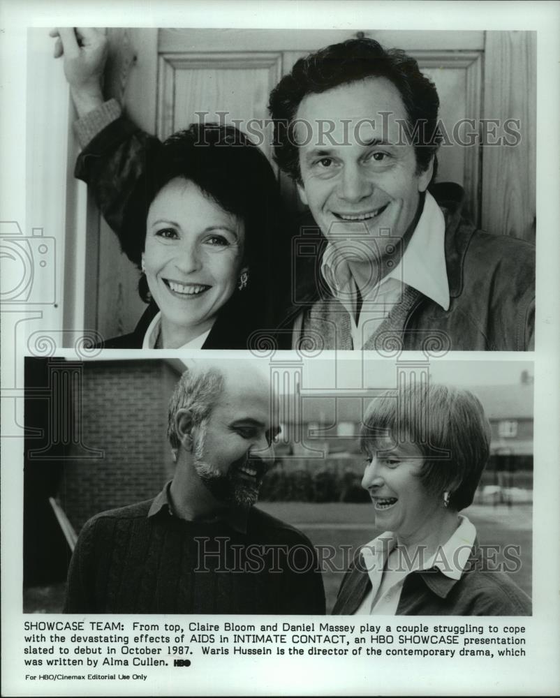 1987 Press Photo Claire Bloom and Daniel Massey (top) Waris Hussein Alma Cullen - Historic Images