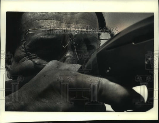 1990 Press Photo Special glasses worn by competitive shooters - mjc18231 - Historic Images