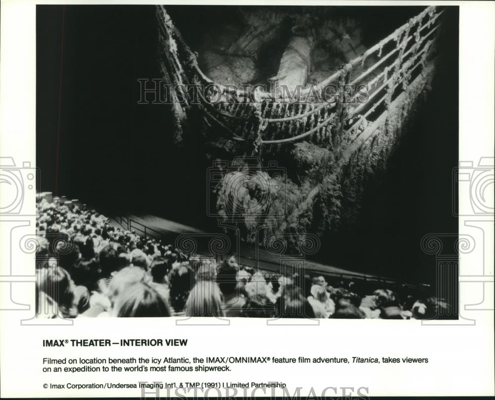 1991 Press Photo IMAX Theater film Titanica - mjc20124 - Historic Images