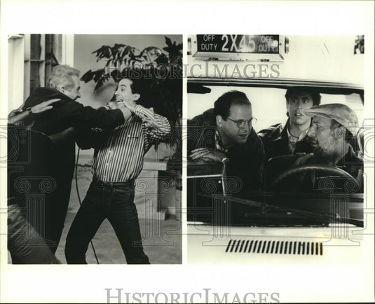1993 Press Photo Cast members of Seinfeld on season finale of 'Seinfeld' show - Historic Images