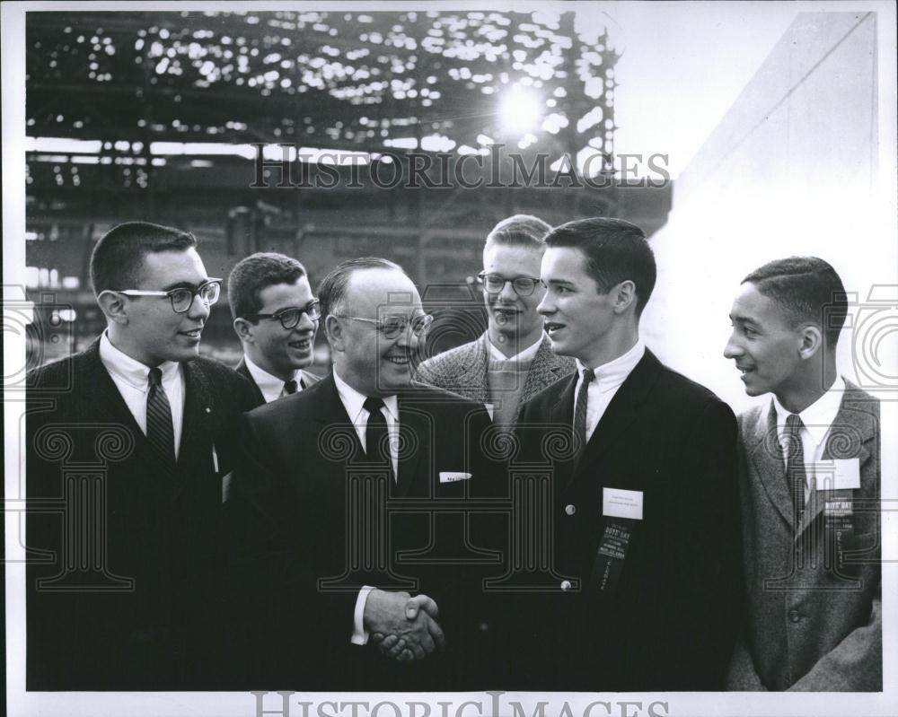 1958 Press Photo Boys Day Election Mayor Miriani - RRV02783 - Historic Images