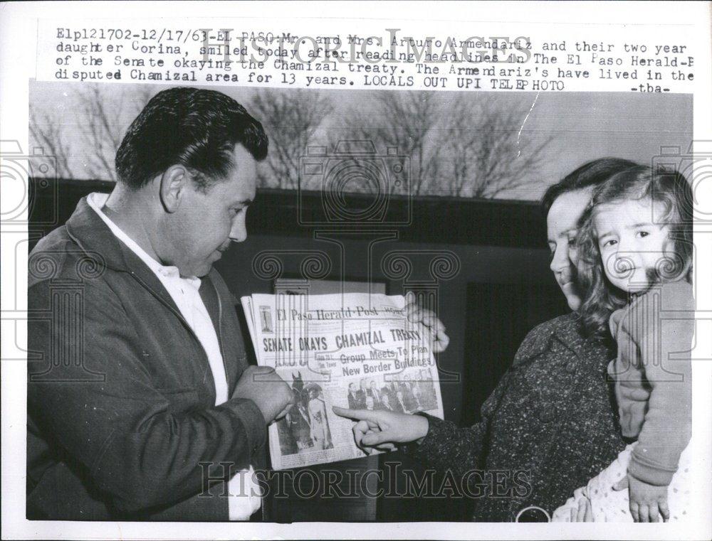 1963 Press Photo Arturo Armendariz Chamizal Treaty - RRV42681 - Historic Images