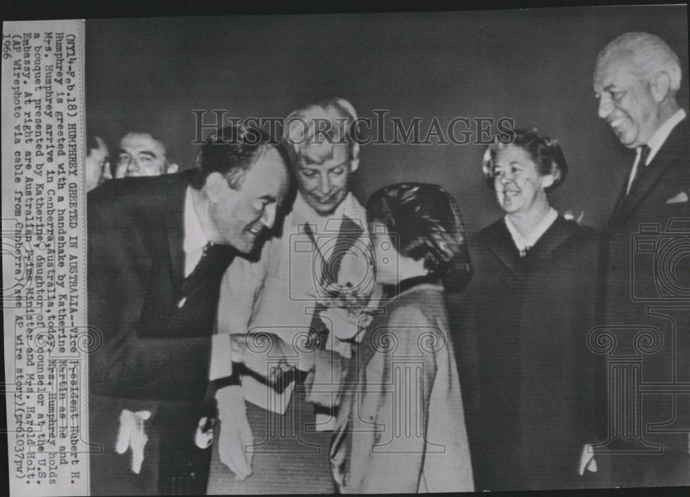 1966 Press Photo Vice President Hubert H. Humphrey - RRV18285 - Historic Images