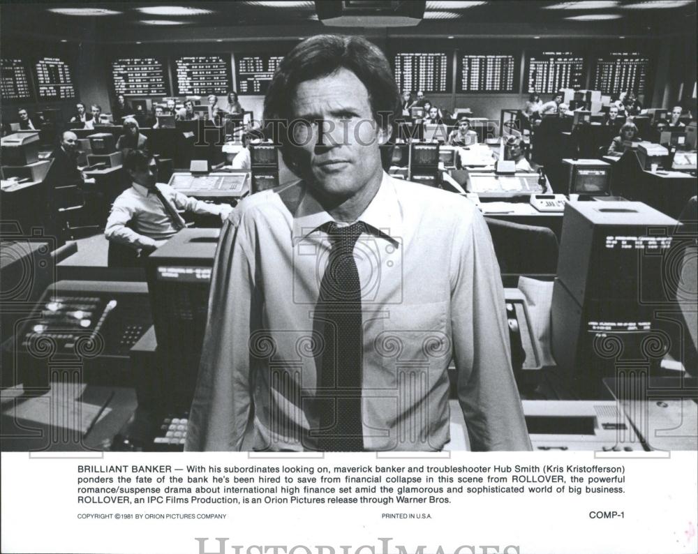 1981 Press Photo Kris Kristofferson in "Rollover" - RRV38449 - Historic Images