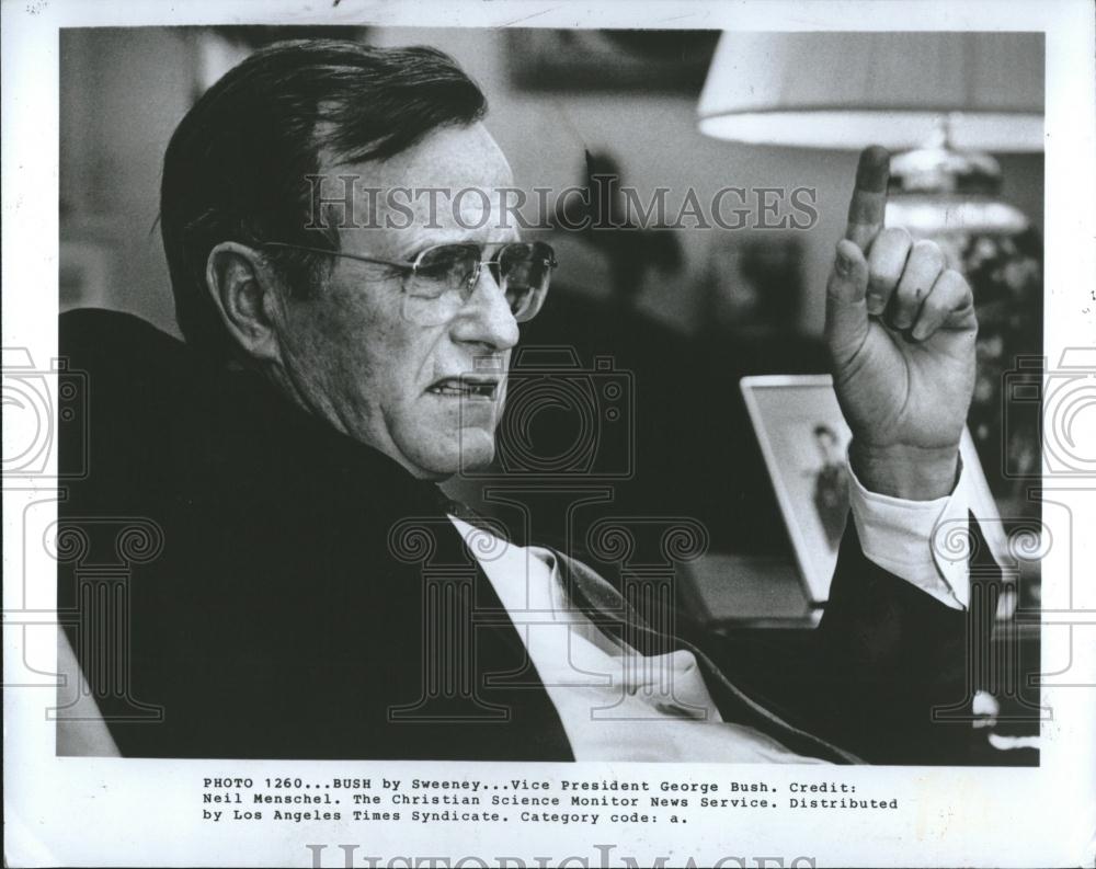 1984 Press Photo Vice President George Bush - RRV02301 - Historic Images