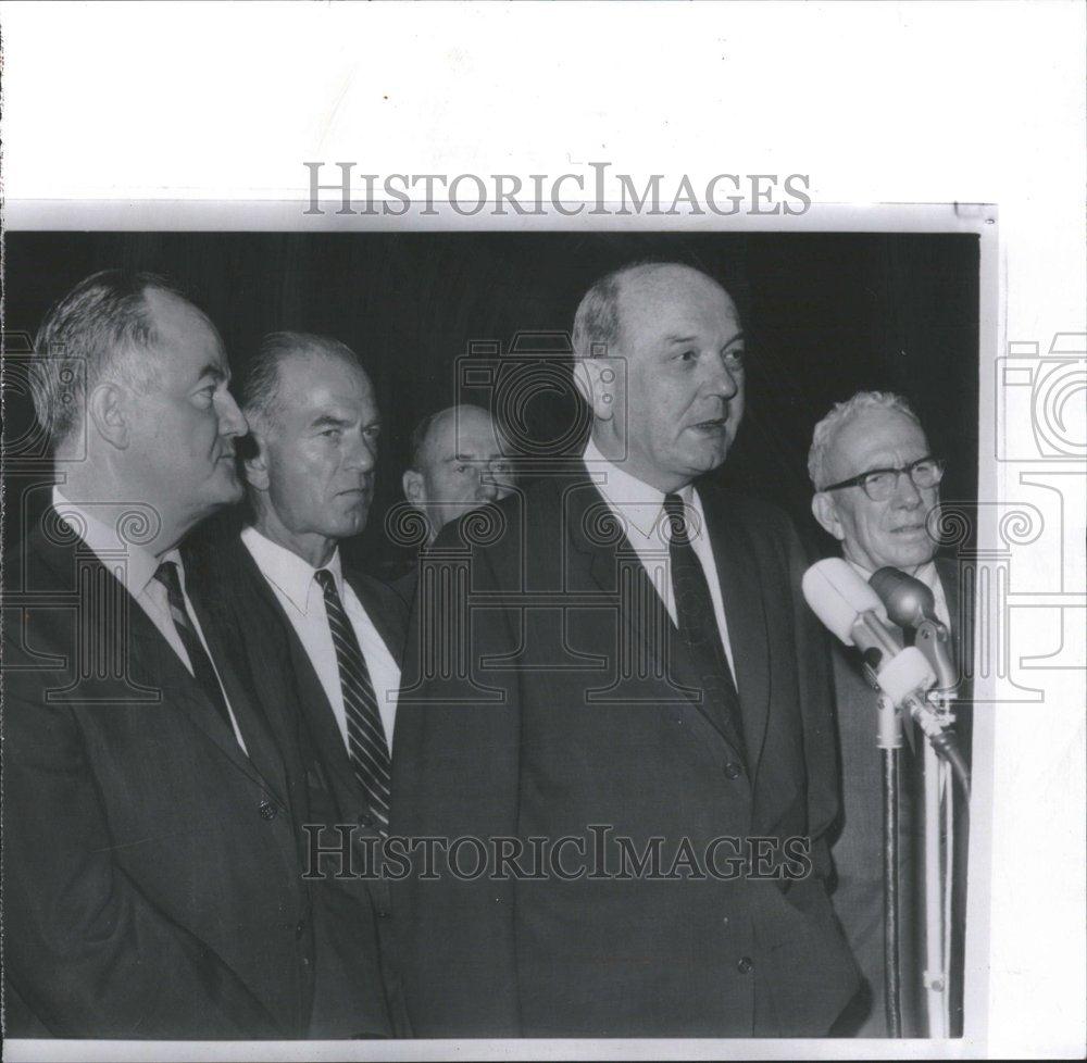 1963 Press Photo Secretary Rusk Stevenson nuclear ban - RRV55069 - Historic Images