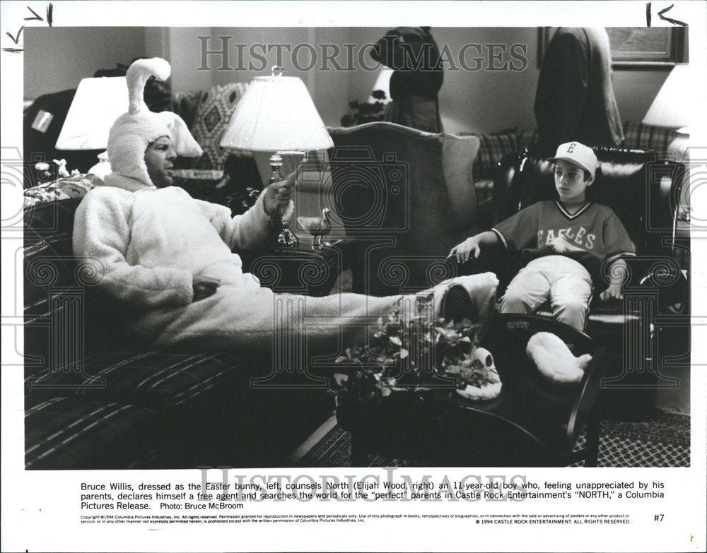 1991 Press Photo Bruce Willis Ester bunny old baby - RRV73007 - Historic Images