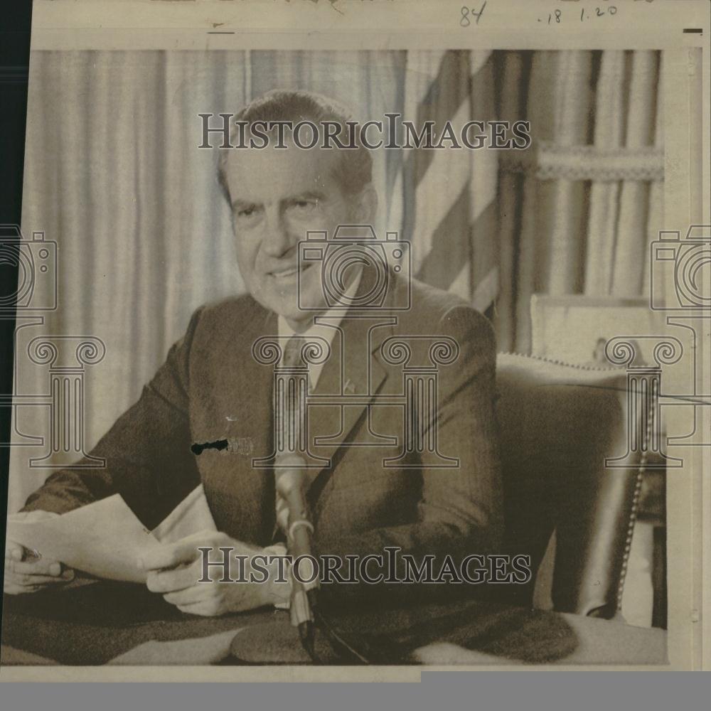 1973 Press Photo President Richard M. Nixon - RRV26697 - Historic Images