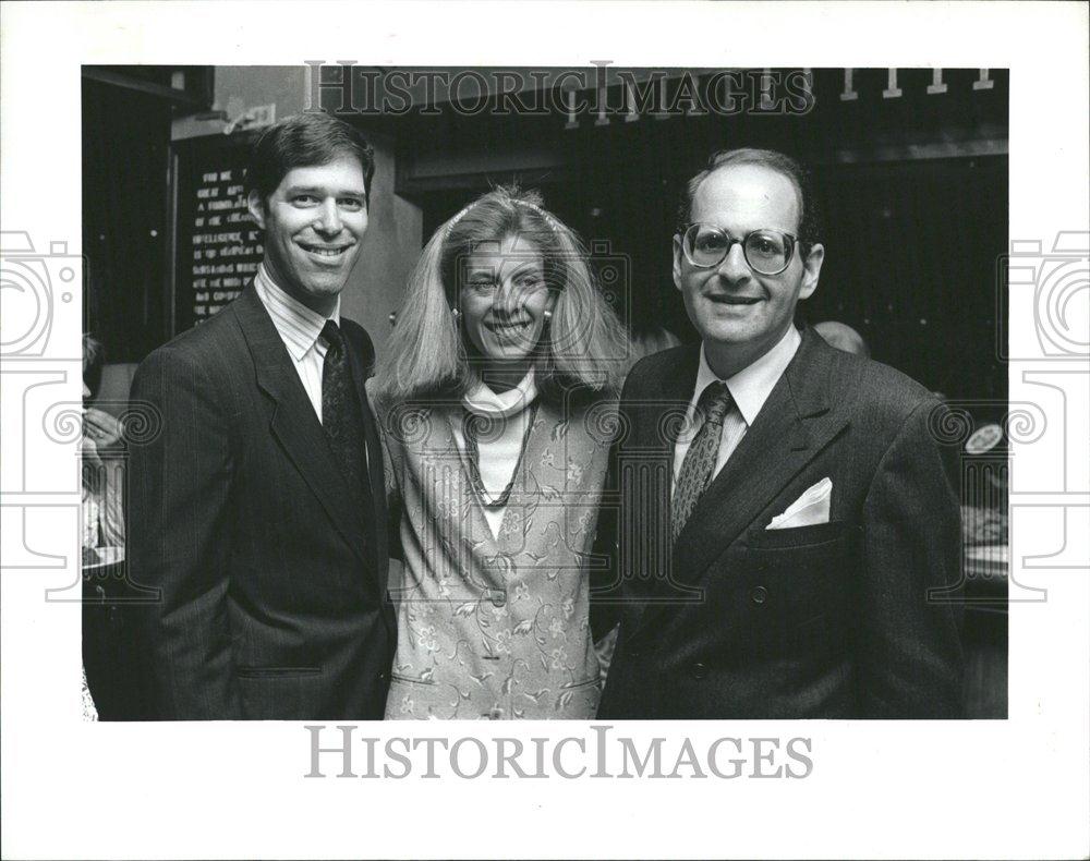 1990 Press Photo Skipp Weiss; Lisa & Cary Malkin - RRV40753 - Historic Images