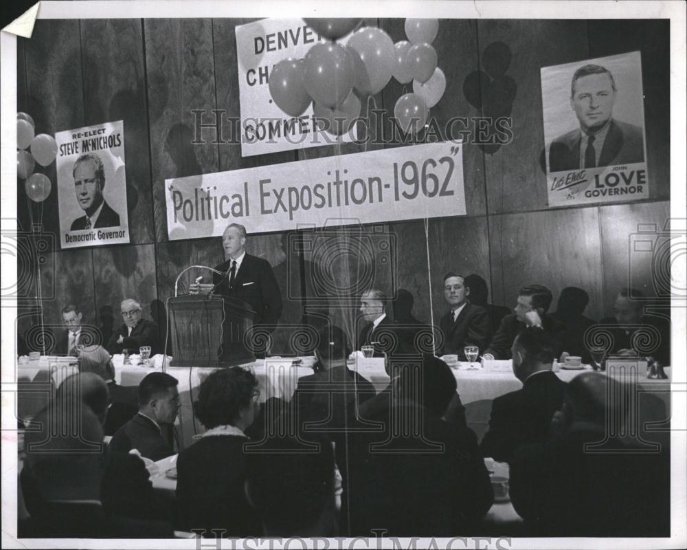 1962 Press Photo Democratic Steve McNicholas Luncheon - RRV16733 - Historic Images