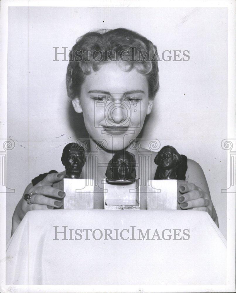 1956 Press Photo Abraham Lincoln George Washington warm - RRV61441 - Historic Images