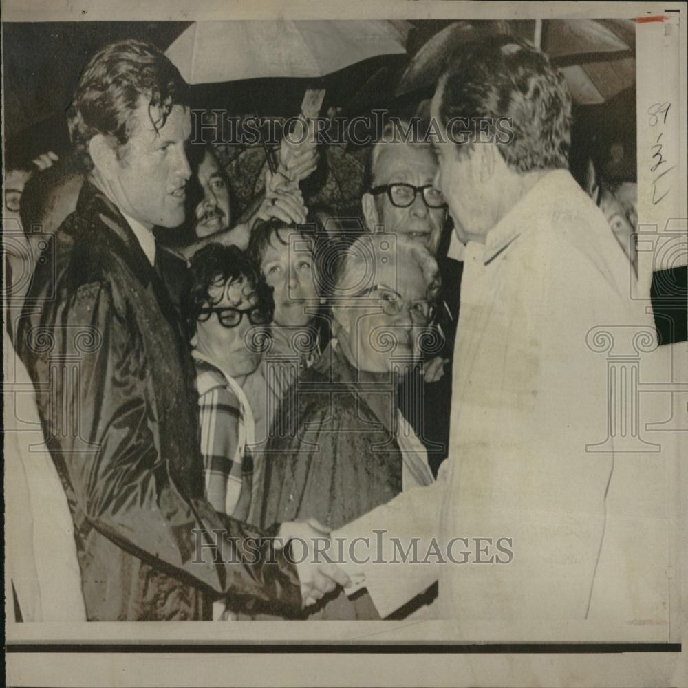 1969 Press Photo Edward Kennedy President Richard Nixon - RRV27161 - Historic Images