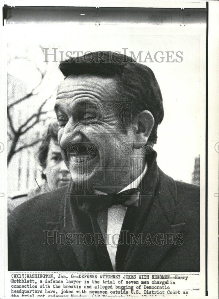 1963 Press Photo Henry Rothblatt Lawyer Defense Men - RRV55919 - Historic Images