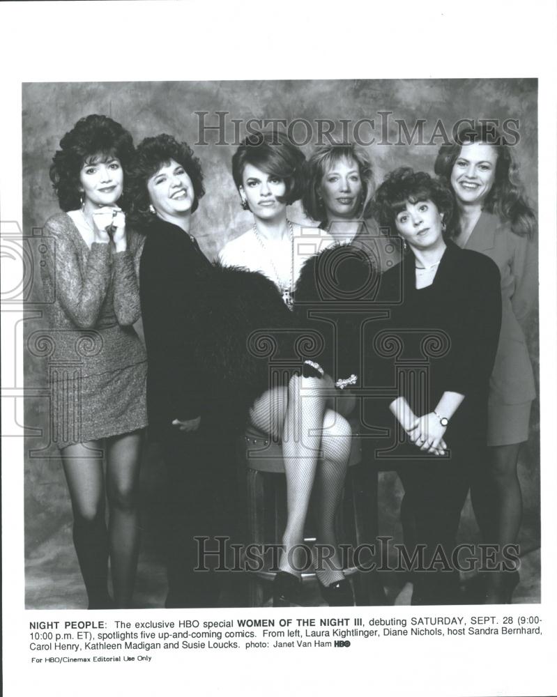 1994 Press Photo Women Of The Night III Special Cast - RRV33473 - Historic Images
