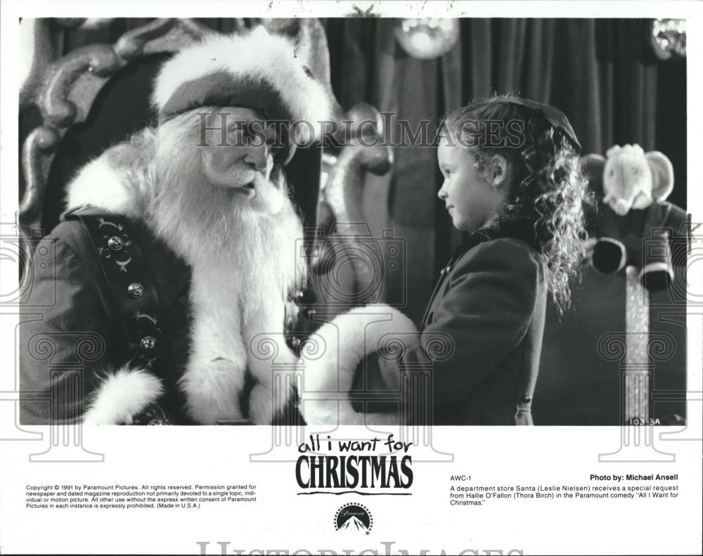1991 Press Photo Nielsen Birch All I Want for Christmas - RRV02421 - Historic Images
