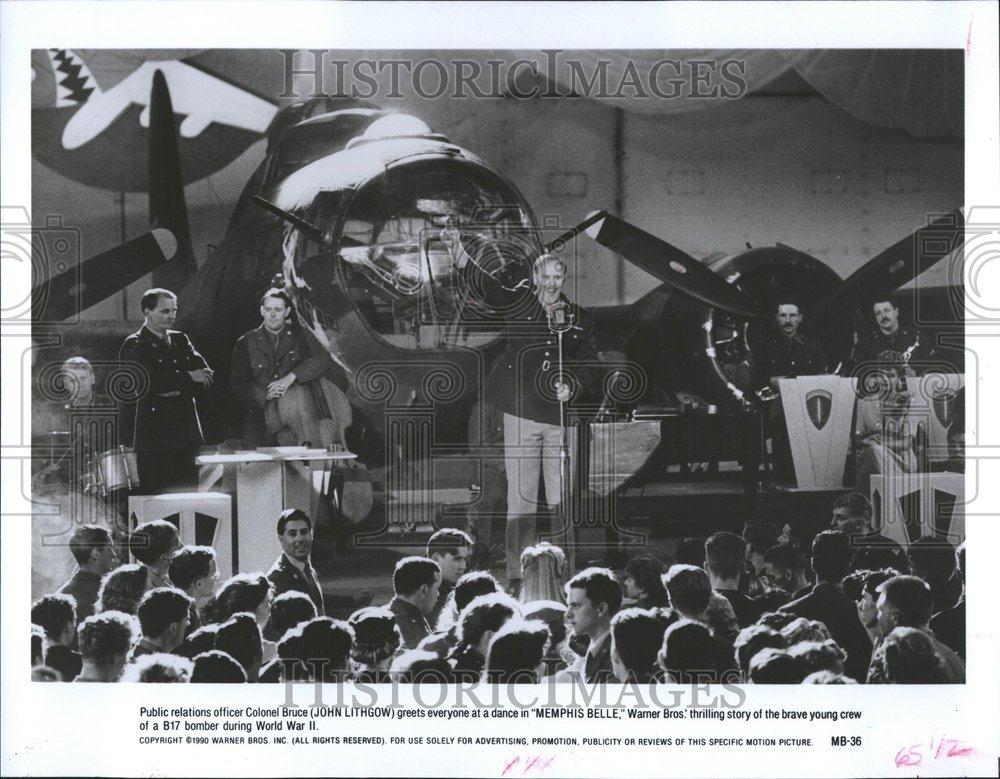 1990 Press Photo John Lithgow Actor Memphis Belle - RRV50983 - Historic Images