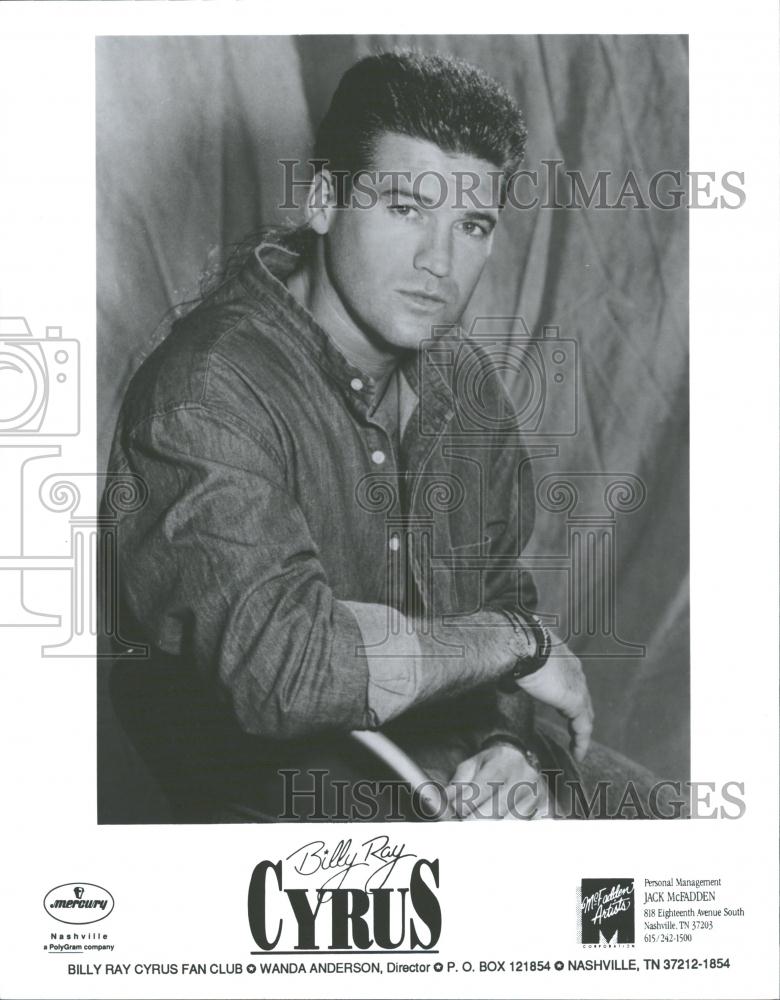 1994 Press Photo Bill Ray Cyrus Country Music Singer - RRV32681 - Historic Images