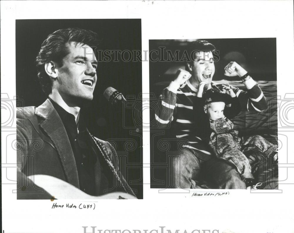 1990 Press Photo Randy Travis and John Travolta - RRV37999 - Historic Images
