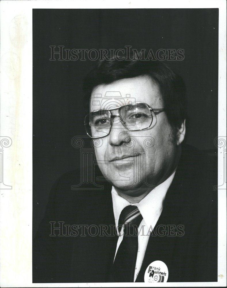 1983 Press Photo Frank Runnels Labor Leader - RRV55373 - Historic Images