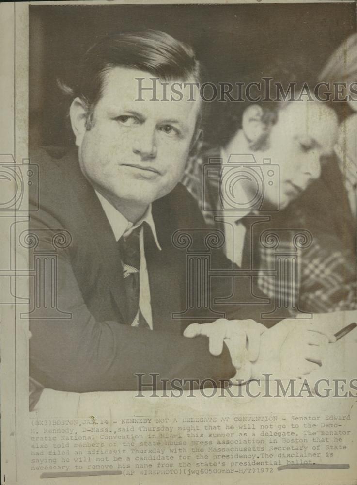 1972 Press Photo Senator Edward N Kennedy - RRV14177 - Historic Images