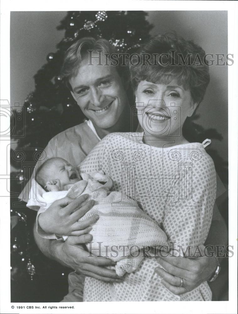 1992 Press Photo Ted Shackelford &amp; Rue McClanahan - RRV33157 - Historic Images