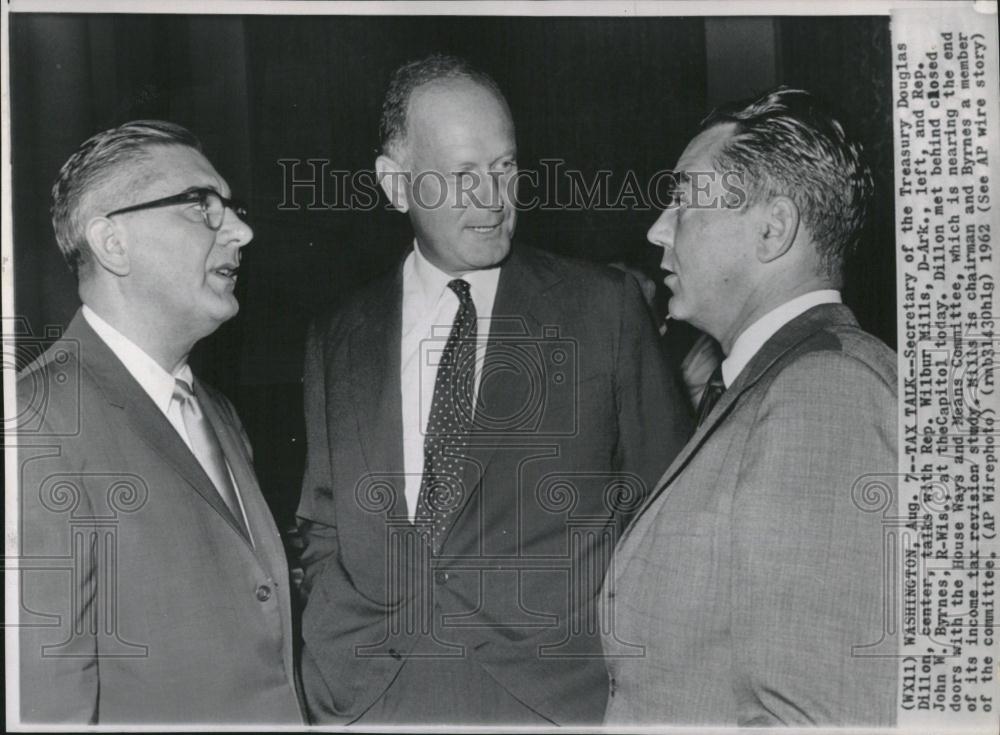 1962 Press Photo Sec of the Treasury,Douglas Dillon - RRV26193 - Historic Images