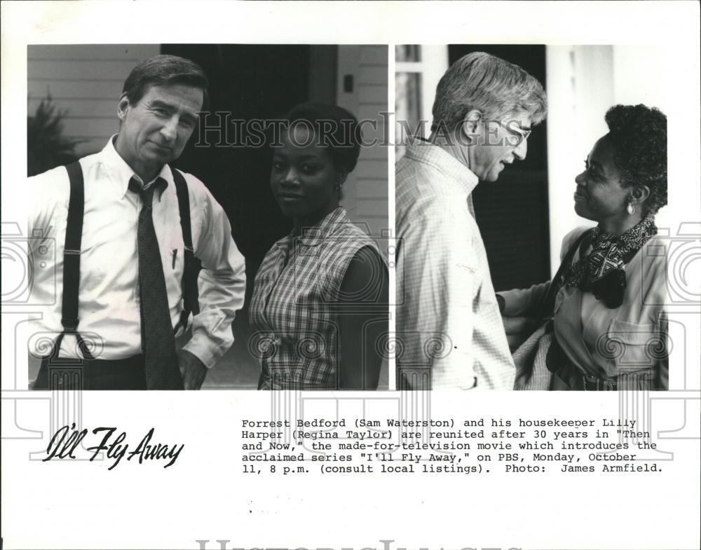 1993 Press Photo Sam Waterston/Regina Taylor/Actor/PBS - RRV19199 - Historic Images