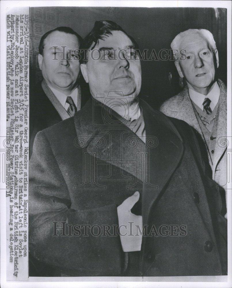 1956 Press Photo Georgy Malenkov Politician Communist - RRV55785 - Historic Images