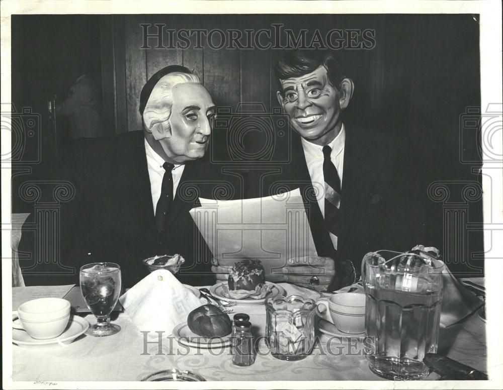 1963 Press Photo Kennedy George Washington Mahogany - RRV42087 - Historic Images