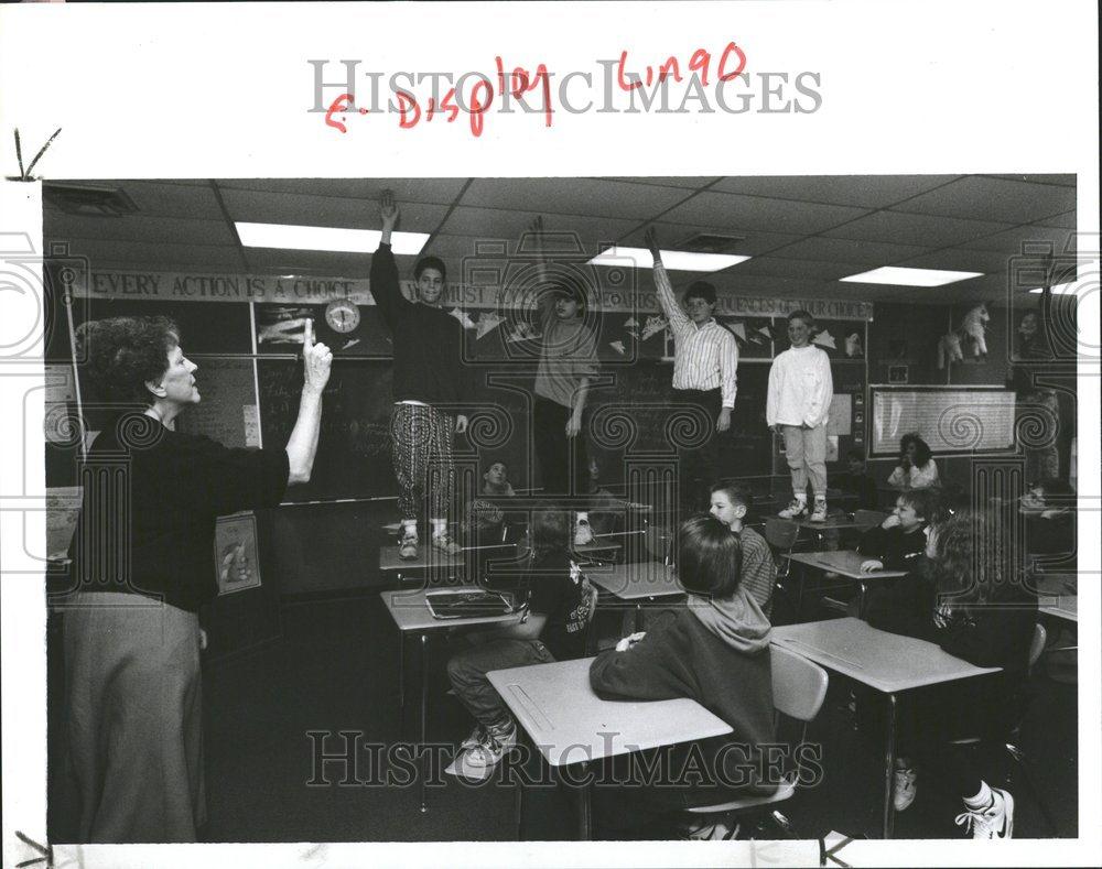 1991 Press Photo Anchor Bay School Michigan Cities - RRV51133 - Historic Images