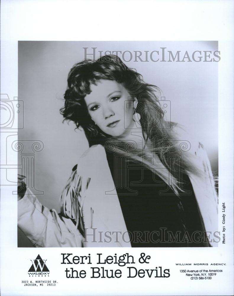 1996 Press Photo Keri Leigh & the Blue Devils Band - RRV13759 - Historic Images