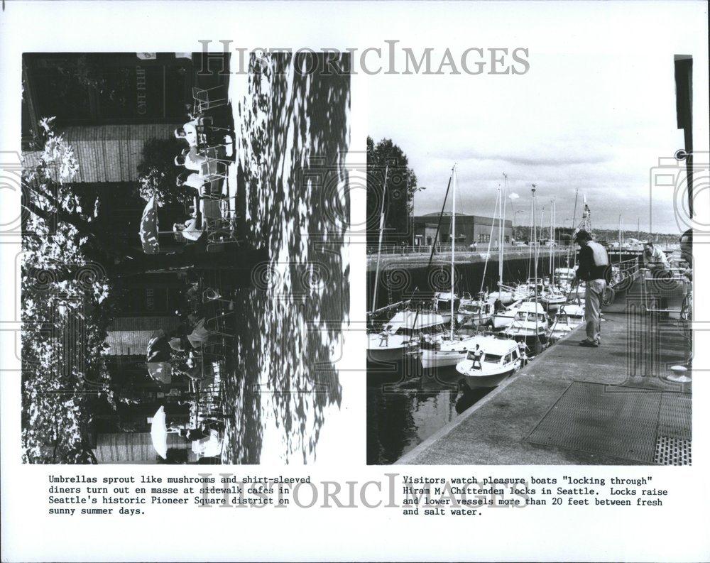 1991 Press Photo Seattle Washington Tourist Spots - RRV71383 - Historic Images