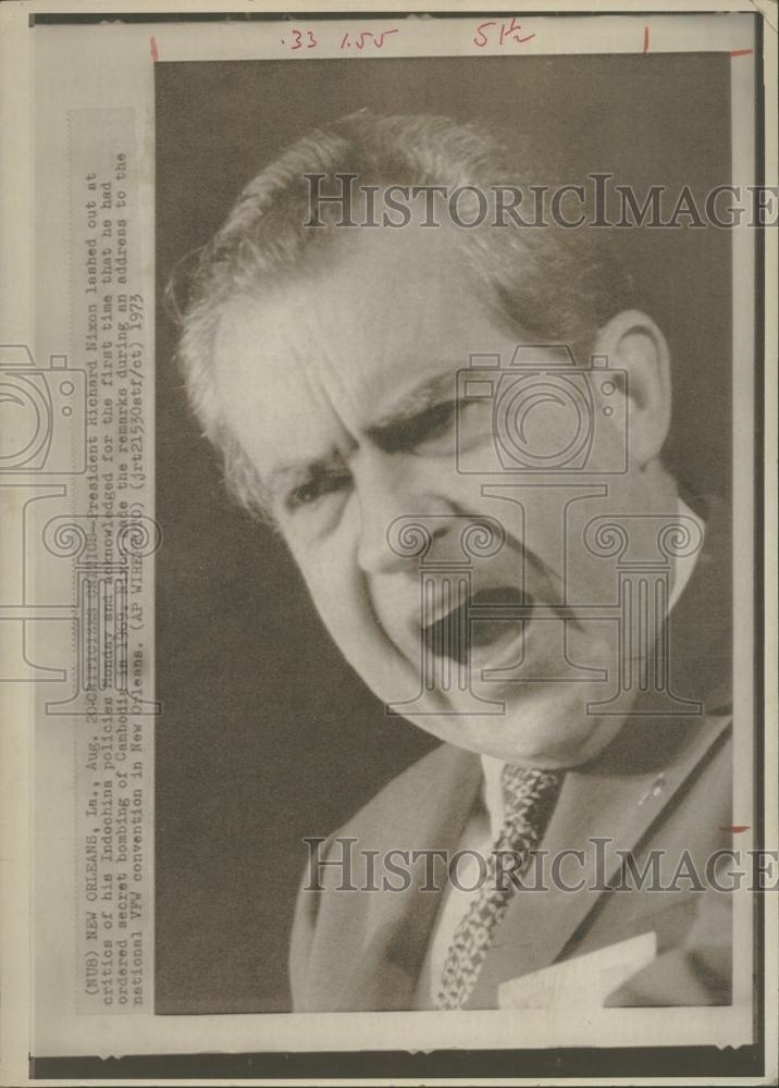 1973 Press Photo President Richard M. Nixon - RRV33077 - Historic Images